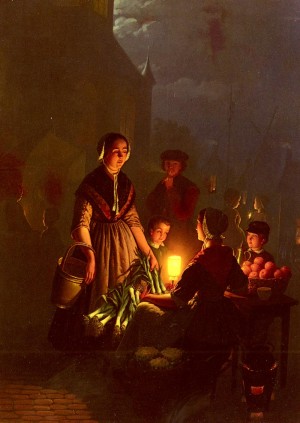 The evening market